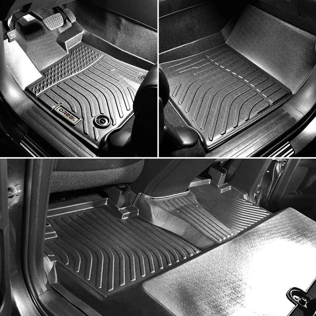 Toyota Tundra CrewMax 2022-2024 Black Floor Mats TPE