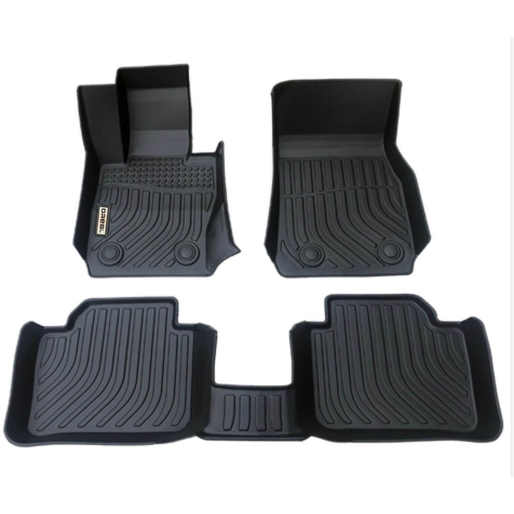 BMW 3 Series F30 Sedan 2012-2018 Black Floor Mats TPE