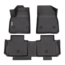 Load image into Gallery viewer, GMC Acadia / Acadia Denali 2017-2024 Black Floor Mats TPE (1st and 2rd rows only)