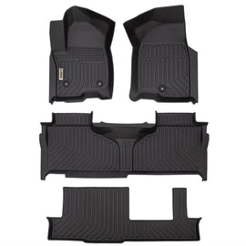 Chevrolet Tahoe / Cadillac Escalade Standard 2021-2025 (2nd Row Bench) Black Floor Mats TPE