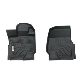Ford F-150 Super Crew 2015-2024 Black Floor Mats TPE (Front Row Only)