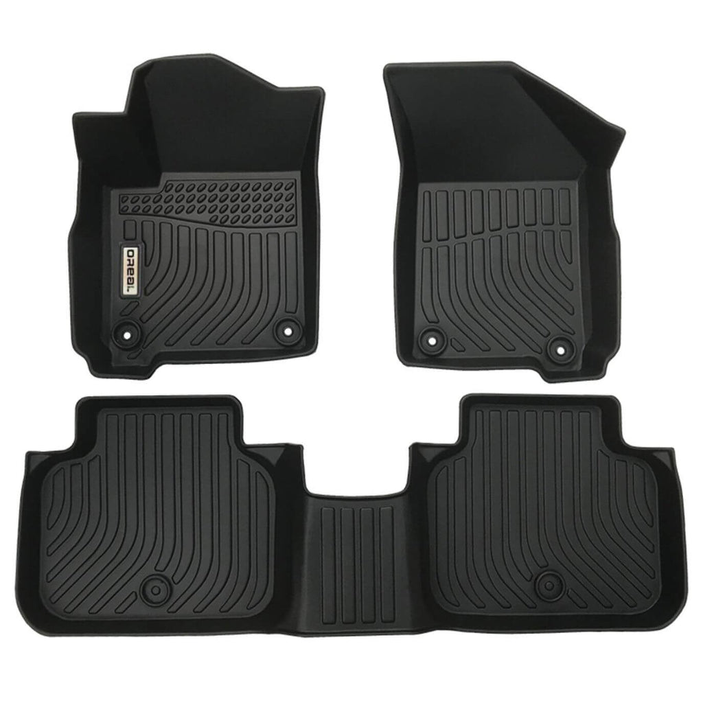 Dodge Journey 2011-2020 (Not fit 2011 singler floor hook) Black Floor Mats TPE