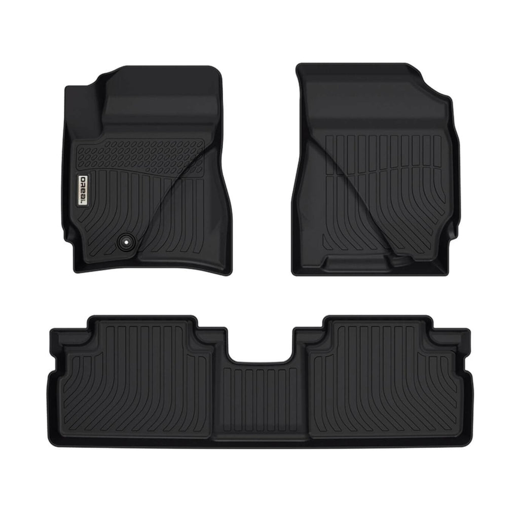 Ford Escape 2009-2012 (Single Floor Hook) Black Floor Mats TPE