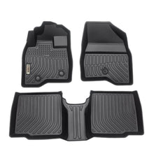 Load image into Gallery viewer, Ford Explorer 2015-2019 (1st &amp; 2nd Rows) Black Floor Mats TPE