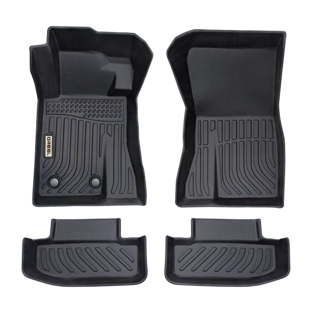 Ford Mustang 2015-2024 Black Floor Mats TPE