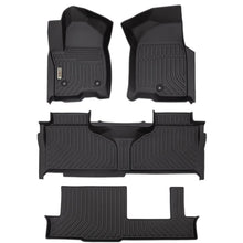 Load image into Gallery viewer, GMC Yukon XL / Suburban 8 Seats (Bench Seat) 2021-2024 Black Floor Mats TPE