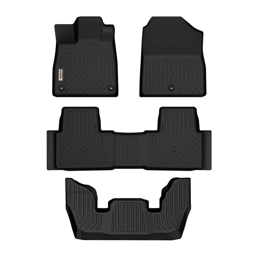 Honda Pilot 2023- Black Floor Mats TPE