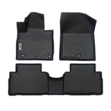 Hyundai Santa FE 2019 2020 Black Floor Mats TPE