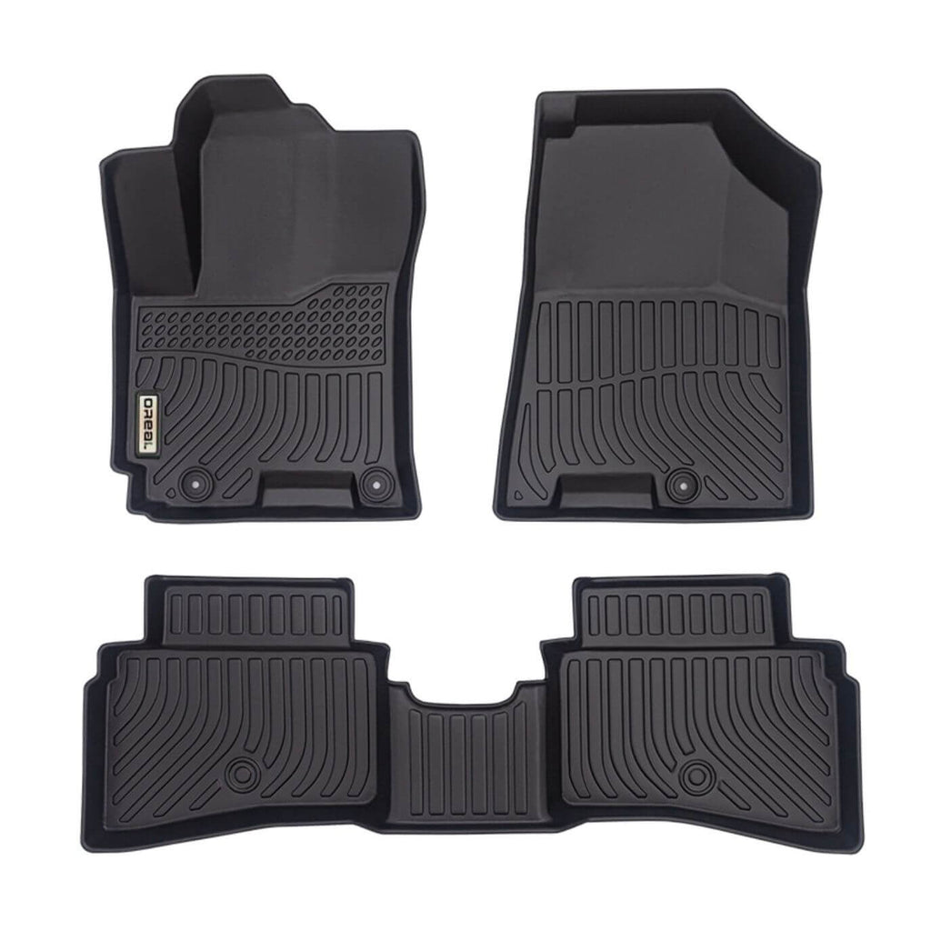 Hyundai Venue 2020-2024 Black Floor Mats TPE