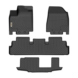 Infiniti QX60 2022-2025 (2nd Row Bench) Black Floor Mats TPE