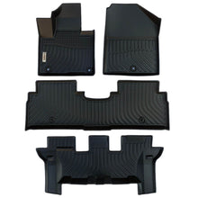 Load image into Gallery viewer, Kia Sorento 7 Seats 2016-2020 Black Floor Mats TPE