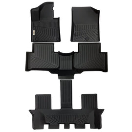 Kia Sorento Gaosline 6/7 seats 2021-2025 Black Floor Mats TPE