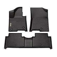 Load image into Gallery viewer, Kia Sorento Hybrid 2021- (1st &amp; 2nd Rows) Black Floor Mats TPE