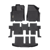 Nissan Pathfinder 7 Seats 2013-2021 Black Floor Mats TPE