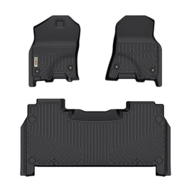 [PRE-ORDER] Dodge RAM 1500 Crewcab 2019-2024 (Not fit Classic) Black Floor Mats TPE