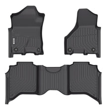 Load image into Gallery viewer, Dodge RAM 2500/3500 CrewCab 2019-2024 Black Floor Mats TPE
