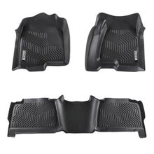 Load image into Gallery viewer, Chevy Silverado 1500 / GMC Sierra 1500 Crew Cab 1999-2006 (1st Gen) Black Floor Mats TPE
