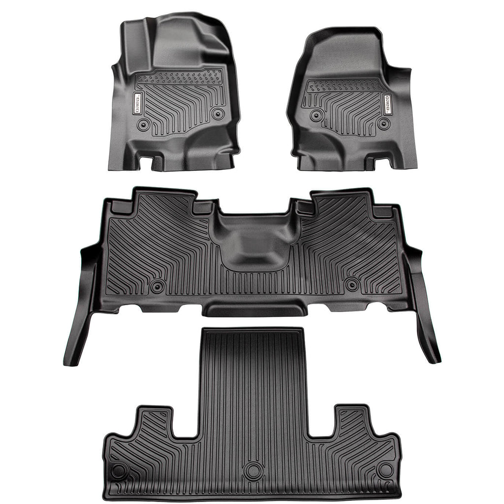 Ford Expedition 2018-2024 (2nd Row Bucket) Black Floor Mats TPE