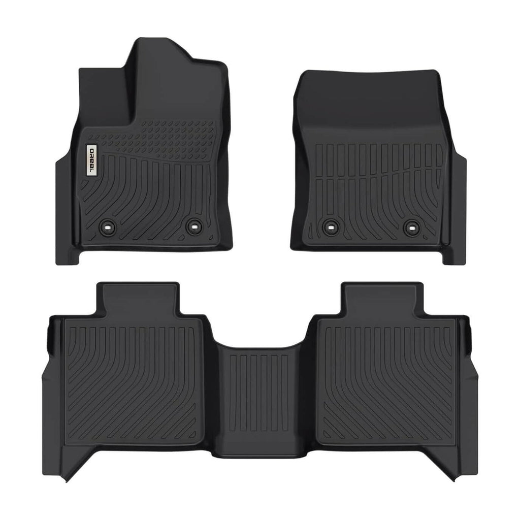 Toyota Tundra CrewMax 2022-2024 Black Floor Mats TPE