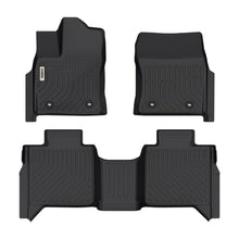 Load image into Gallery viewer, Toyota Tundra CrewMax 2022-2024 Black Floor Mats TPE