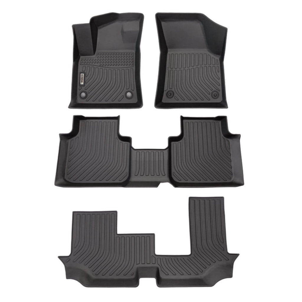 Volkswagen Atlas 2018-2024 Black Floor Mats TPE (For 7 seats bench)