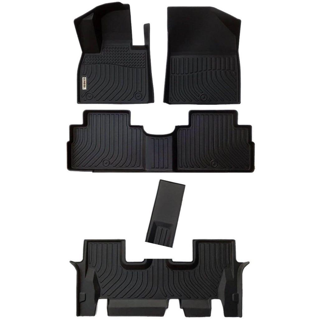 Hyundai Palisade 7/8 Seats 2020-2024 Black Floor Mats TPE