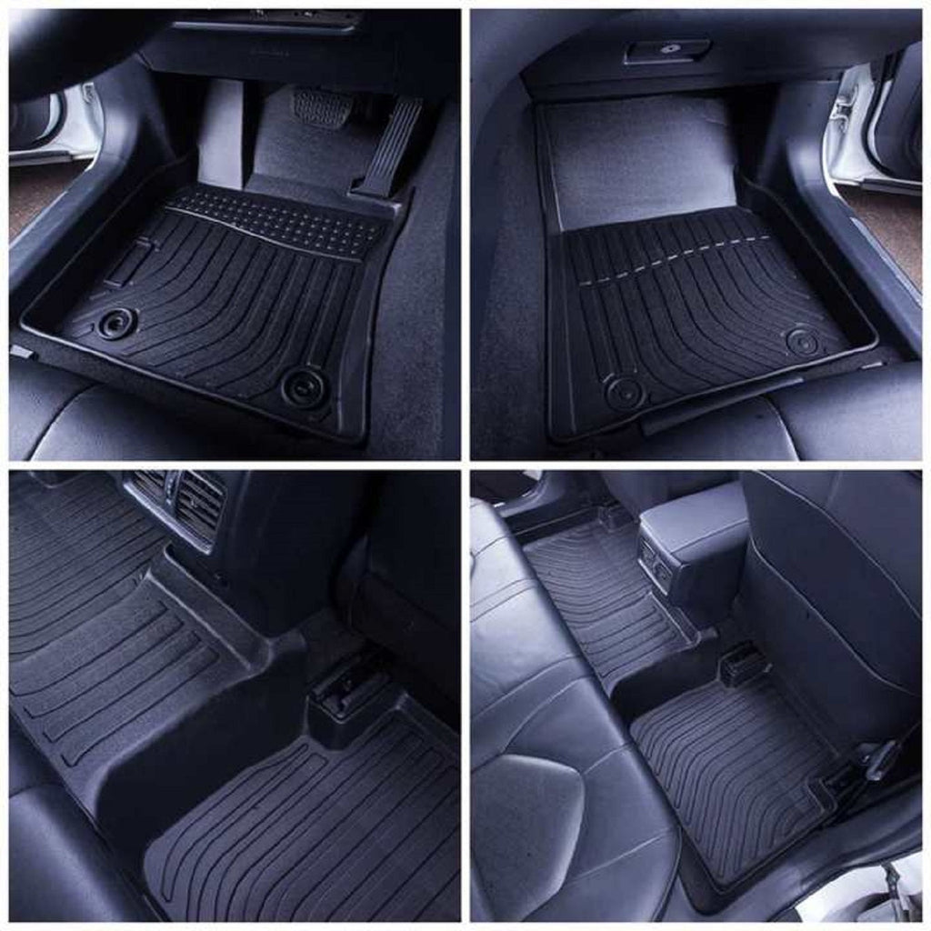 Chevy Silverado 1500 Crew Cab/GMC Sierra 1500 2014-2018 Black Floor Mats TPE