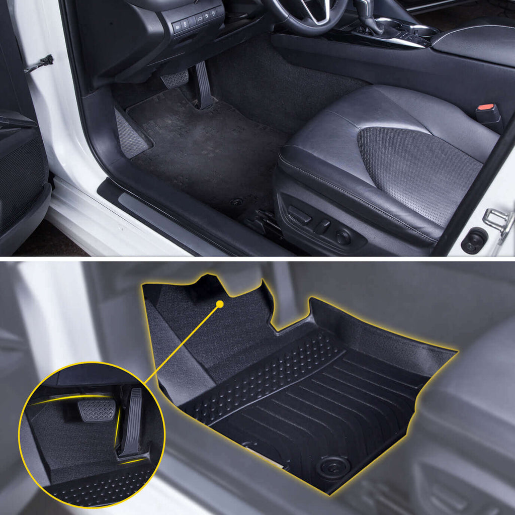 Jeep Grand Cherokee 2022-2024 Black Floor Mats TPE