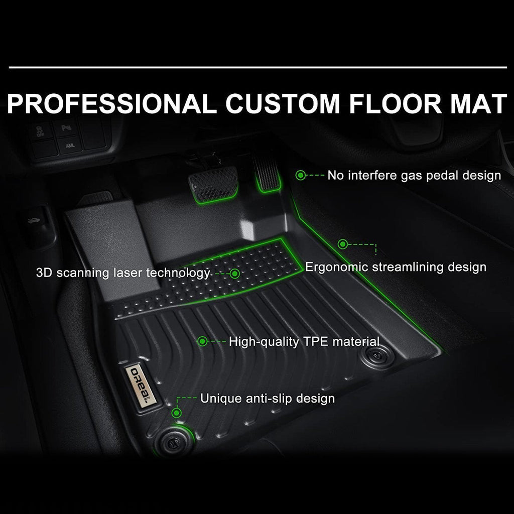 Mazda CX-50 2023-2025 Black Floor Mats TPE