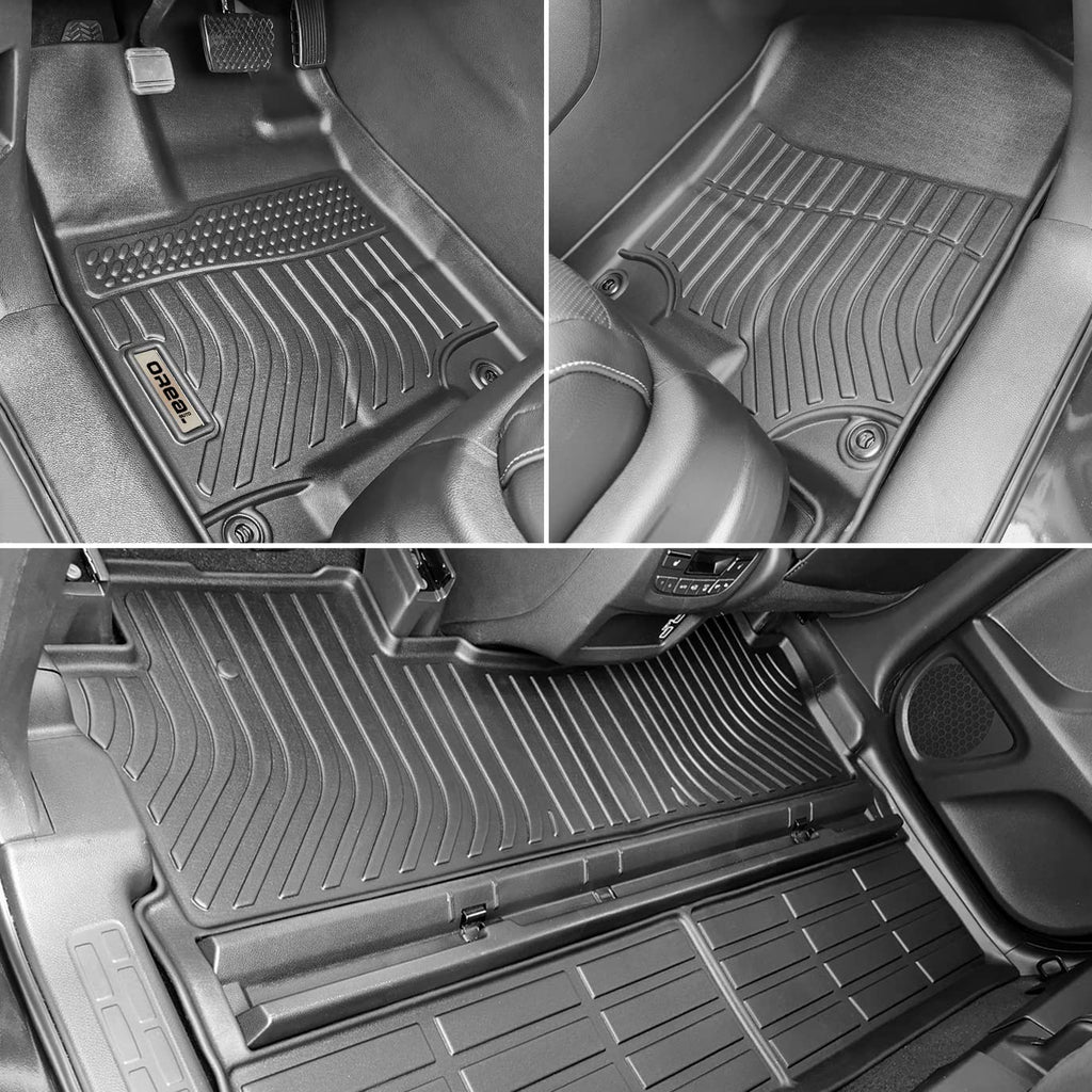 Honda Ridgeline 2017-2024 Black Floor Mats TPE