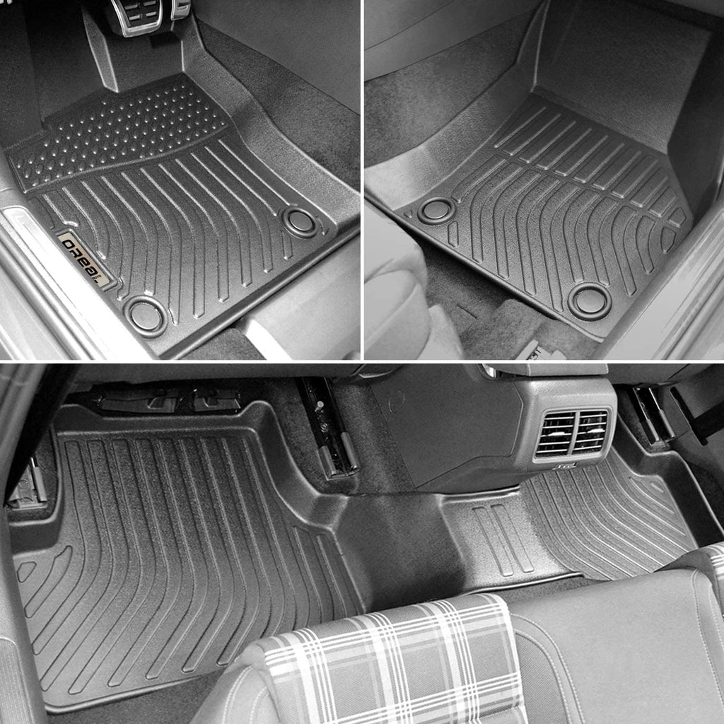 Volkswagen vw Golf R MK7 2015-2019 Black Floor Mats TPE