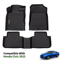 Load image into Gallery viewer, Honda Civic Sedan(Not for coupe) 2022- Black Floor Mats TPE