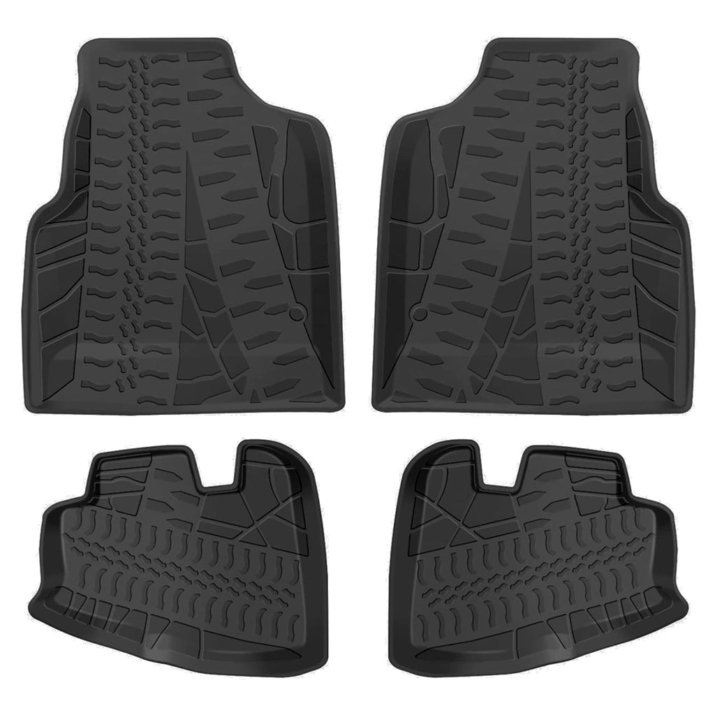 Jeep Wrangler TJ 1997-2006 Black Floor Mats TPE