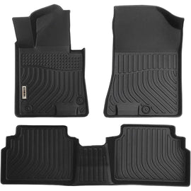 Kia K5 FWD 2021-2025 Black Floor Mats TPE (For Front Wheel Drive Only. Not Fit AWD)