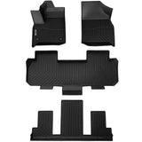 Chevrolet Traverse 2018-2024 (2nd Row Bucket) Black Floor Mats TPE