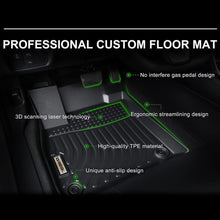 Load image into Gallery viewer, Kia Sorento Hybrid 2021- (1st &amp; 2nd Rows) Black Floor Mats TPE